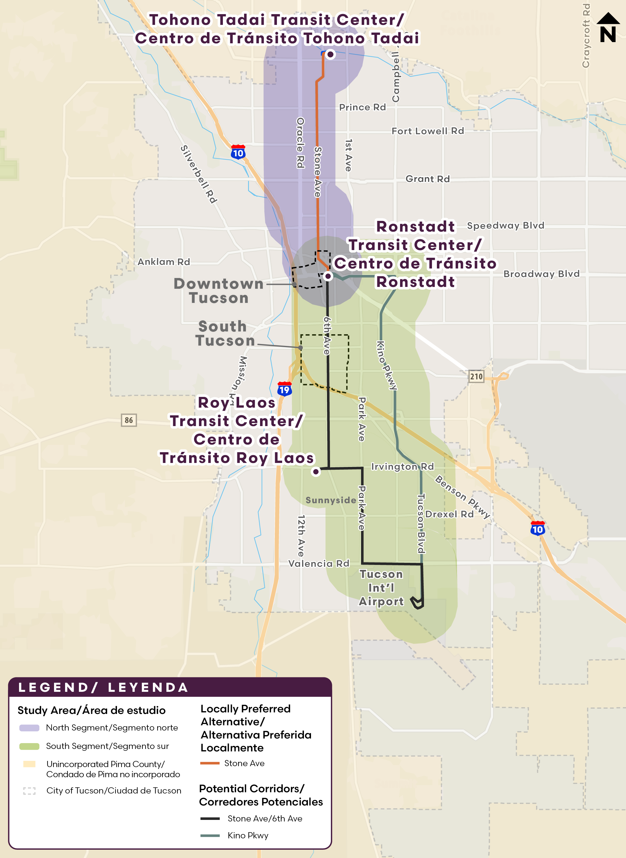 Tahono Tadai Transit Center Map